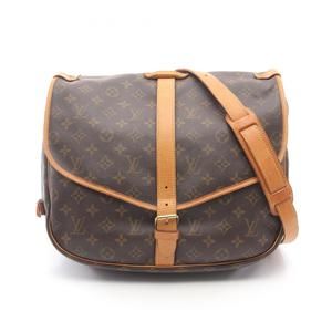 LOUIS VUITTON Brown Monogram Leather Shoulder Bag